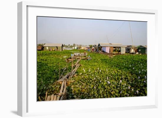 Floating Village of Khmer Fishermen, Kampong Chhnang, Cambodia, Indochina, Southeast Asia, Asia-Nathalie Cuvelier-Framed Photographic Print