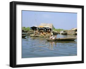 Floating Village of Prek Toal Beside Northwest of Lake Tonle Sap, Cambodia, Indochina-Richard Ashworth-Framed Photographic Print