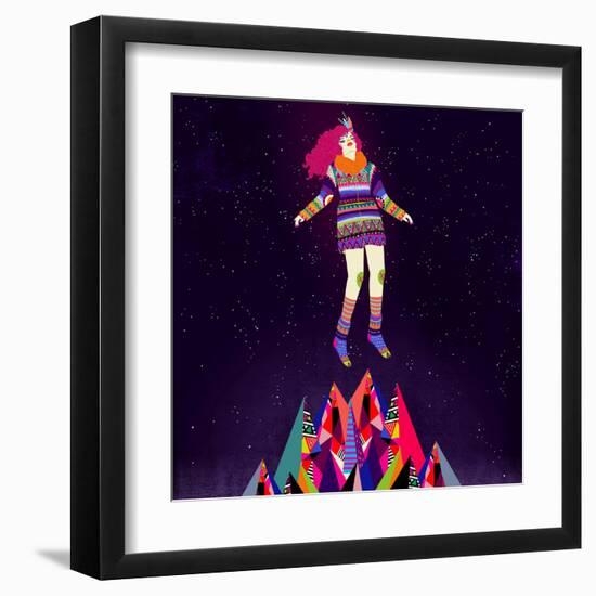 Floating-Diela Maharanie-Framed Art Print