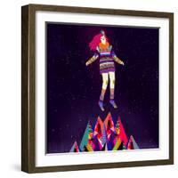 Floating-Diela Maharanie-Framed Art Print