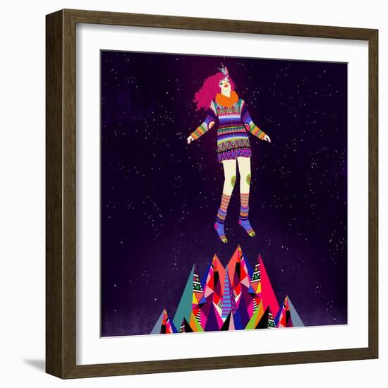 Floating-Diela Maharanie-Framed Art Print