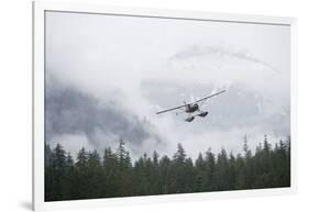 Floatplane Above Rainforest in Misty Fjords National Monument-null-Framed Photographic Print