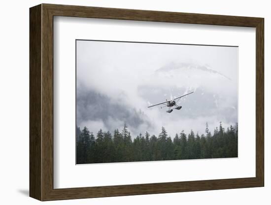 Floatplane Above Rainforest in Misty Fjords National Monument-null-Framed Photographic Print