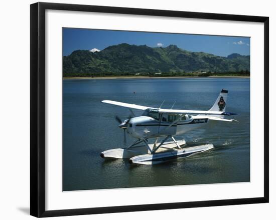 Floatplane, Nadi Bay, Fiji-David Wall-Framed Photographic Print