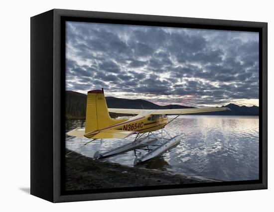 Floatplane, Takahula Lake, Alaska, USA-Hugh Rose-Framed Stretched Canvas