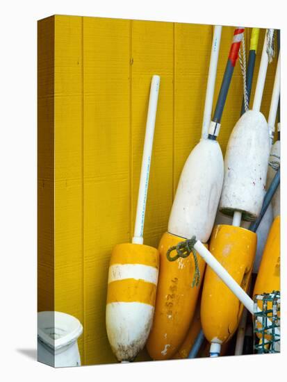 Floats, Widgery Wharf, Portland, Maine, New England, United States of America, North America-Alan Copson-Stretched Canvas