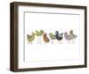 Flock No. 1-John W^ Golden-Framed Art Print