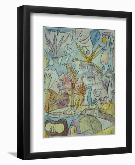 Flock of Birds, 1917-Paul Klee-Framed Giclee Print