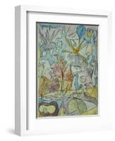 Flock of Birds, 1917-Paul Klee-Framed Giclee Print
