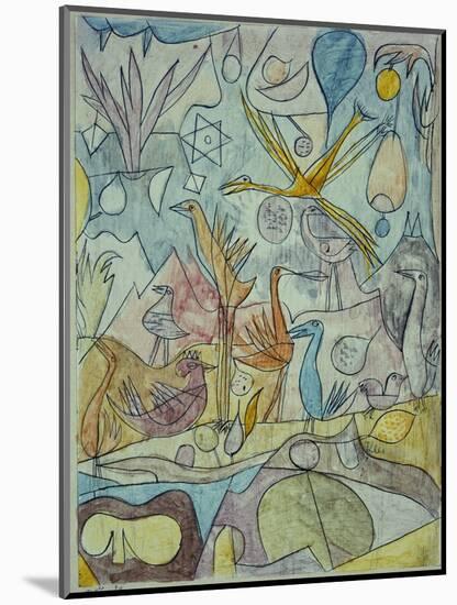 Flock of Birds, 1917-Paul Klee-Mounted Giclee Print