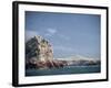 Flock of Birds Above the Coast Near Pisco, Peru, South America-Rob Cousins-Framed Photographic Print