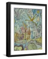 Flock of Birds; Vogelsammlung-Paul Klee-Framed Giclee Print