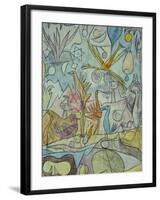 Flock of Birds; Vogelsammlung-Paul Klee-Framed Giclee Print