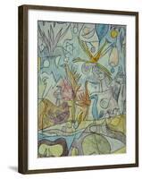 Flock of Birds; Vogelsammlung-Paul Klee-Framed Giclee Print