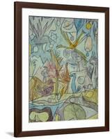 Flock of Birds; Vogelsammlung-Paul Klee-Framed Giclee Print