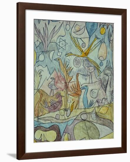 Flock of Birds; Vogelsammlung-Paul Klee-Framed Giclee Print