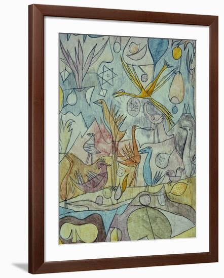 Flock of Birds; Vogelsammlung-Paul Klee-Framed Giclee Print