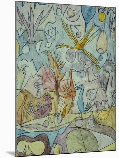 Flock of Birds; Vogelsammlung-Paul Klee-Mounted Giclee Print