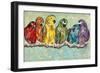 Flock of Colors-Gina Ritter-Framed Art Print