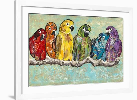 Flock of Colors-Gina Ritter-Framed Premium Giclee Print