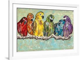 Flock of Colors-Gina Ritter-Framed Premium Giclee Print