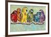 Flock of Colors-Gina Ritter-Framed Premium Giclee Print