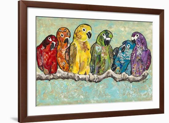 Flock of Colors-Gina Ritter-Framed Premium Giclee Print