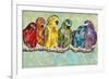 Flock of Colors-Gina Ritter-Framed Art Print