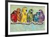 Flock of Colors-Gina Ritter-Framed Art Print