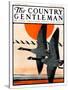 "Flock of Geese in Formation," Country Gentleman Cover, November 15, 1924-Paul Bransom-Stretched Canvas