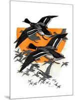 Flock of Geese-Charles Bull-Mounted Premium Giclee Print