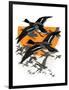 Flock of Geese-Charles Bull-Framed Premium Giclee Print