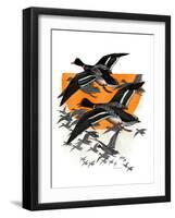 Flock of Geese-Charles Bull-Framed Giclee Print