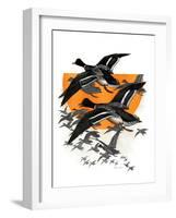 Flock of Geese-Charles Bull-Framed Giclee Print