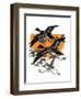 Flock of Geese-Charles Bull-Framed Premium Giclee Print