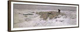 Flock of Sheep in the Snow-Anton Mauve-Framed Giclee Print