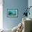 Flock of Small Fish and Shark-Arkela-Framed Art Print displayed on a wall