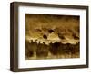 Flock of Snow Geese and Sandhill Cranes in Water and Ground Fog-Arthur Morris-Framed Photographic Print