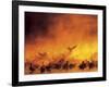 Flock of Snow Geese in Ground Fog, Bosque Del Apache National Wildlife Reserve, New Mexico, USA-Arthur Morris-Framed Photographic Print