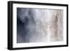 Flock of Swifts Flying to their Roost Behind the Curtain of Falling Water of Kaieteur Falls, Guyana-Mick Baines & Maren Reichelt-Framed Photographic Print