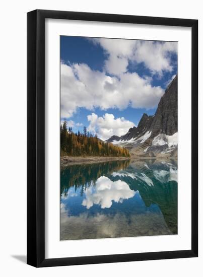 Floe Lake Reflection I-Alan Majchrowicz-Framed Art Print