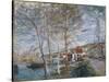 Flood at Moret (Inondation À More), 1879-Alfred Sisley-Stretched Canvas