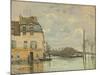 Flood at Port-Marly, 1872-Alfred Sisley-Mounted Giclee Print