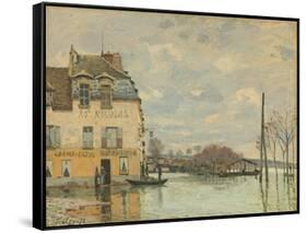Flood at Port-Marly, 1872-Alfred Sisley-Framed Stretched Canvas