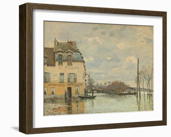 Flood at Port-Marly, 1872-Alfred Sisley-Framed Giclee Print