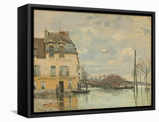Flood at Port-Marly, 1872-Alfred Sisley-Framed Stretched Canvas