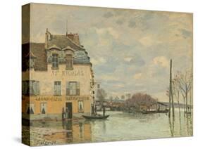 Flood at Port-Marly, 1872-Alfred Sisley-Stretched Canvas