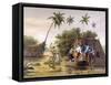 Flood in Java-JC Rappard-Framed Stretched Canvas