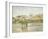 Flood in Pontoise, 1882-Camille Pissarro-Framed Giclee Print