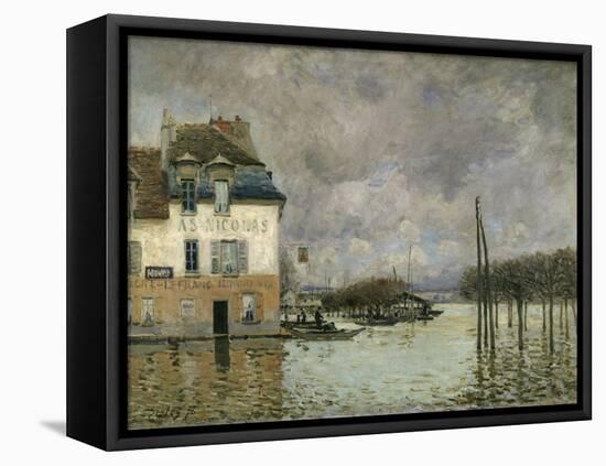 Flood of Port-Marly, c.1876-Alfred Sisley-Framed Stretched Canvas